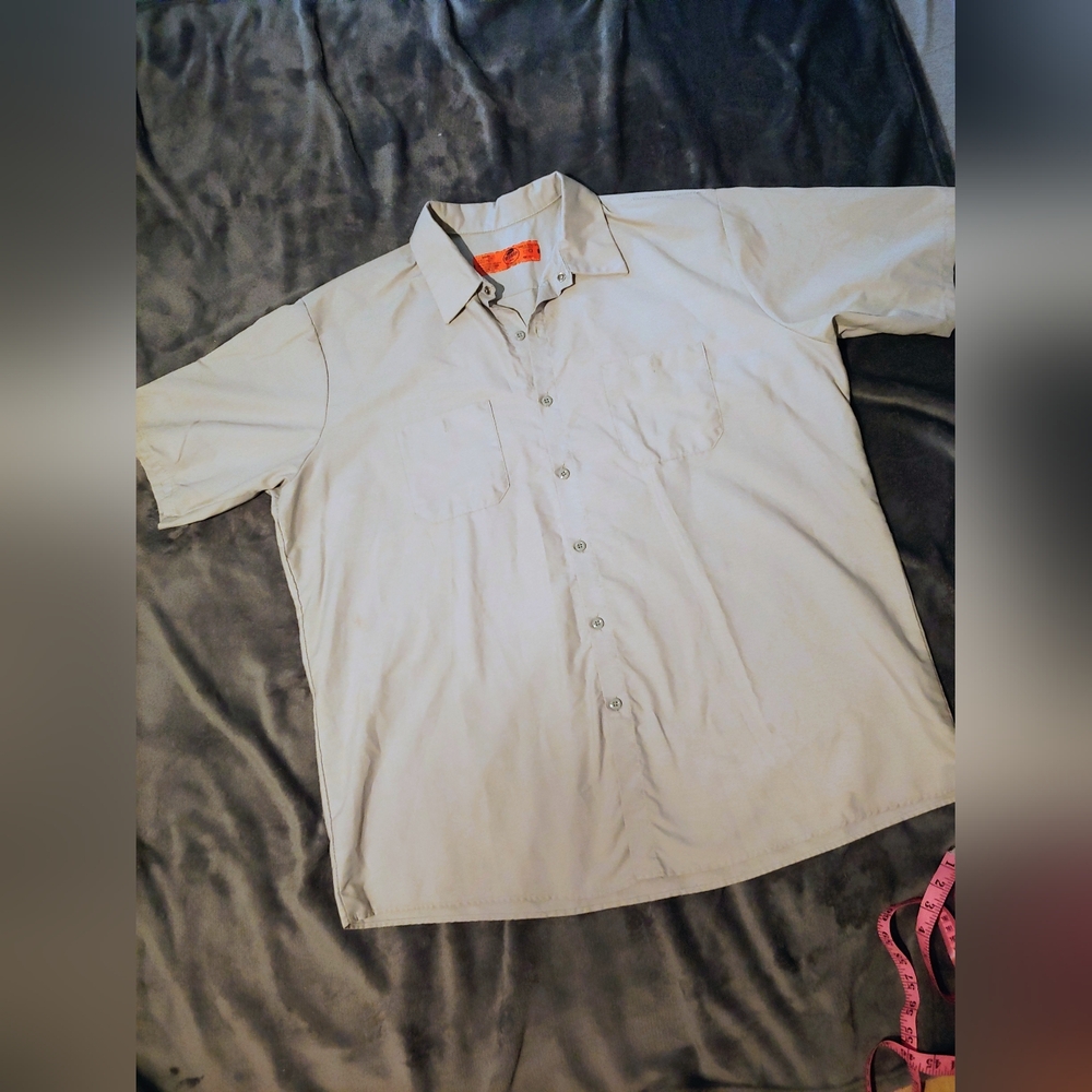 Red Kap * Men's Work Shirt * Size XXL * Button Down Shirt * Pockets * Collared